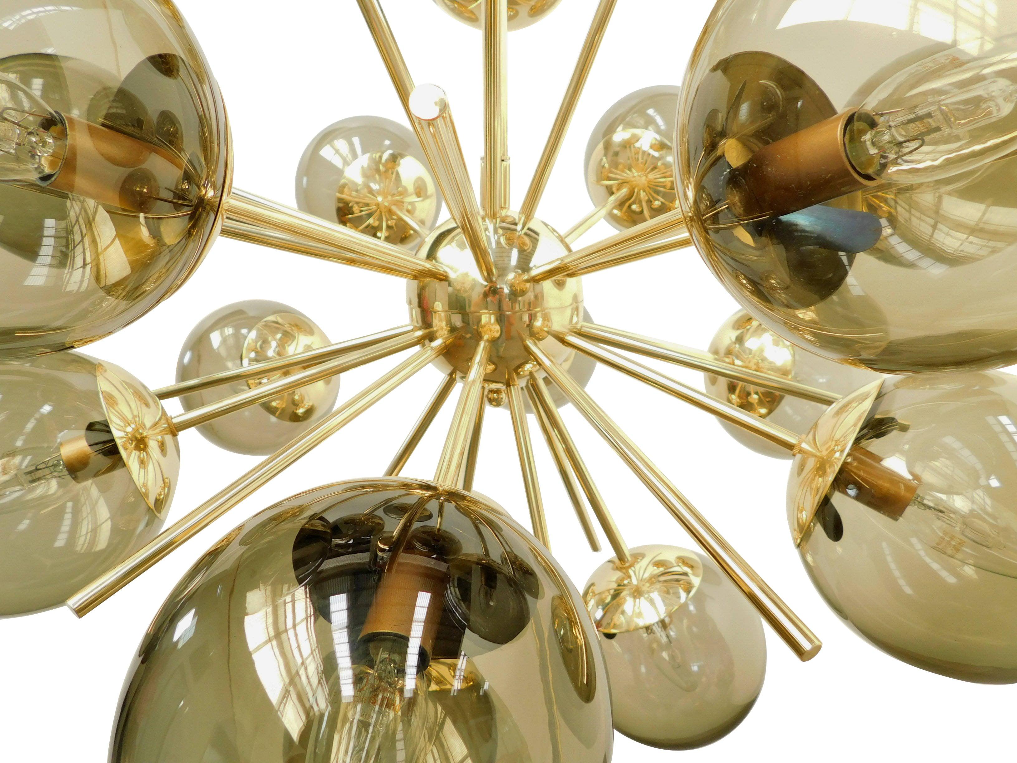 Italian Diciotto Sputnik Chandelier by Fabio Ltd For Sale