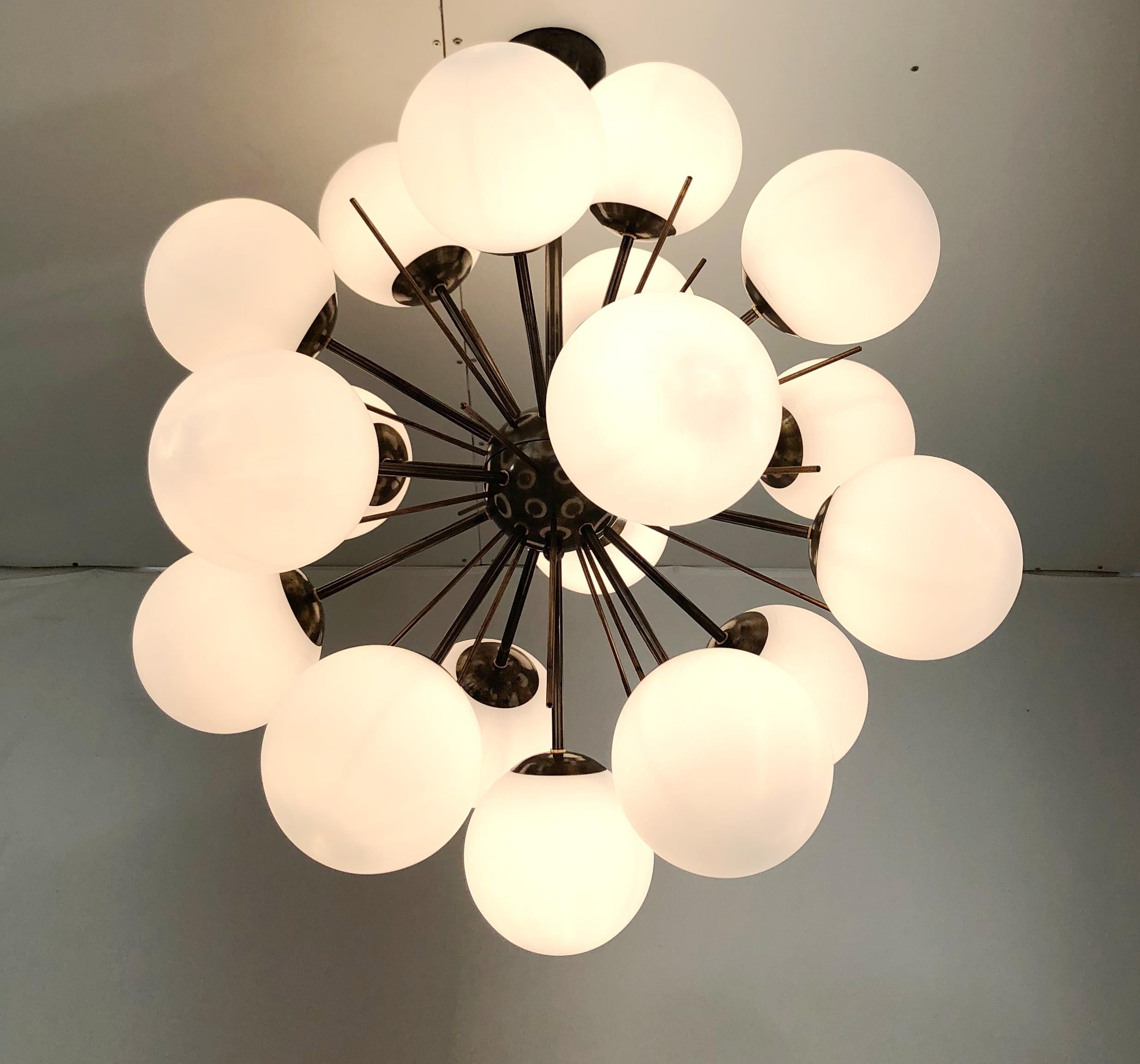 Contemporary Diciotto Sputnik Chandelier by Fabio Ltd For Sale