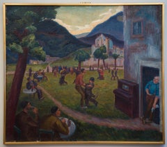 Popular Dance at Corsica, I. By Swedish Artist Dick Beer, c.1924