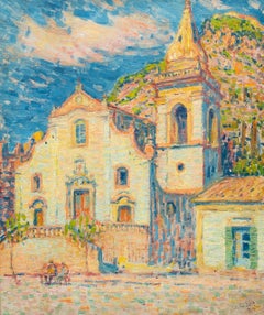 Post-Impressionist Painting The Church in Taormina, Sicily, 1914