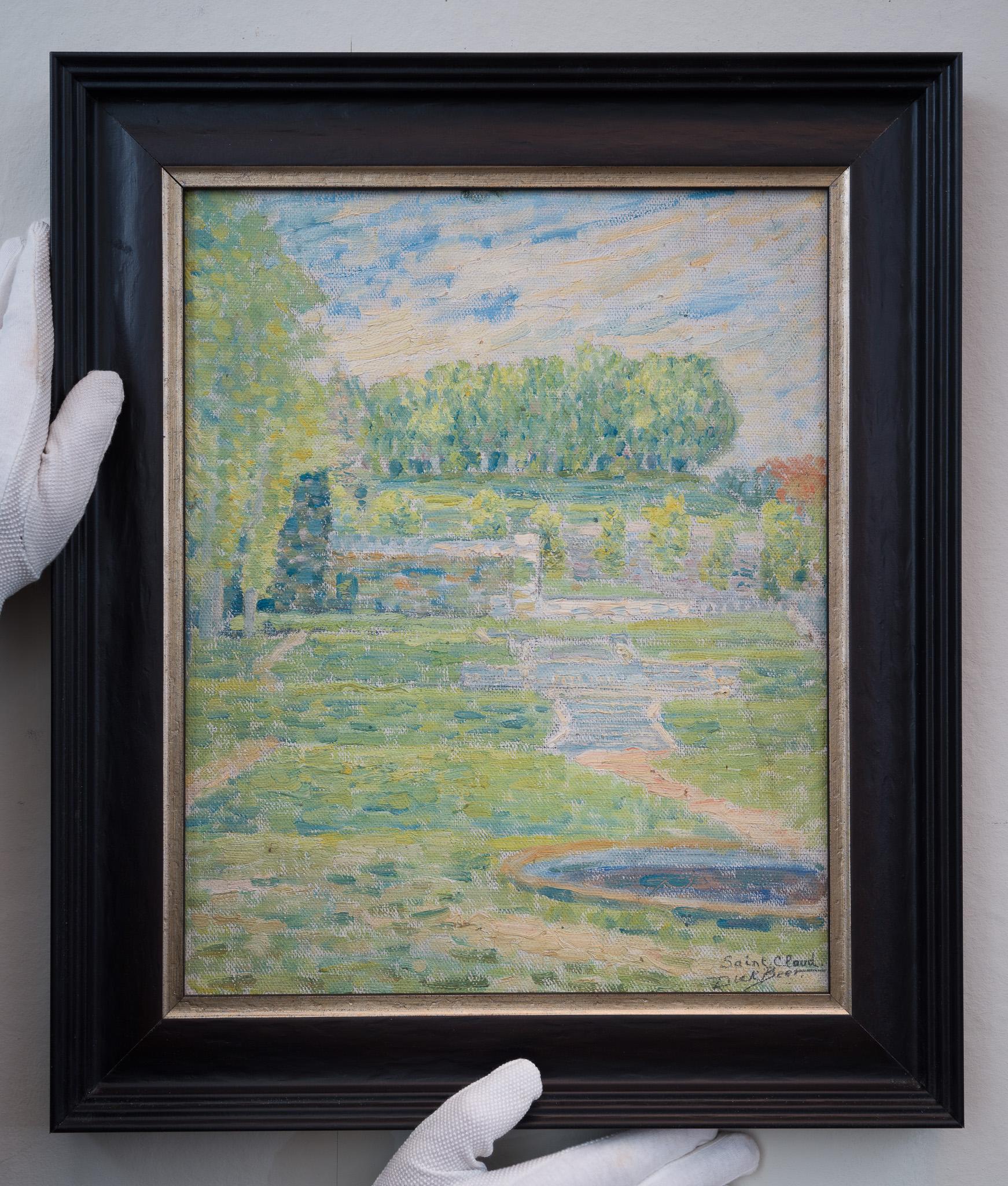 Postimpressionistisches Gemälde aus der Saint Cloud, Paris, 1912, von Dick Beer im Angebot 1