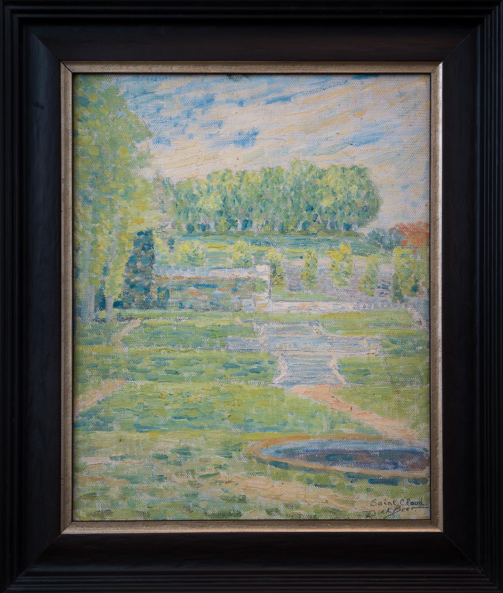 Postimpressionistisches Gemälde aus der Saint Cloud, Paris, 1912, von Dick Beer