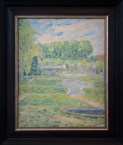 Antique Post-Impressionistic Painting From Saint Cloud, Paris, 1912 by Dick Beer