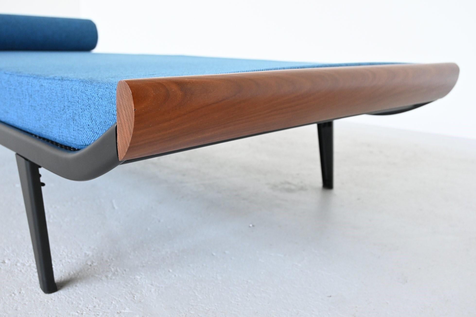 Mid-20th Century Dick Cordemeijer Cleopatra daybed in blue Auping The Netherlands 1954 For Sale