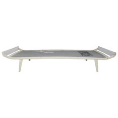 Dick Cordemeijer Mid-Century Modern White Metal Daybed Cleopatra, circa 1950