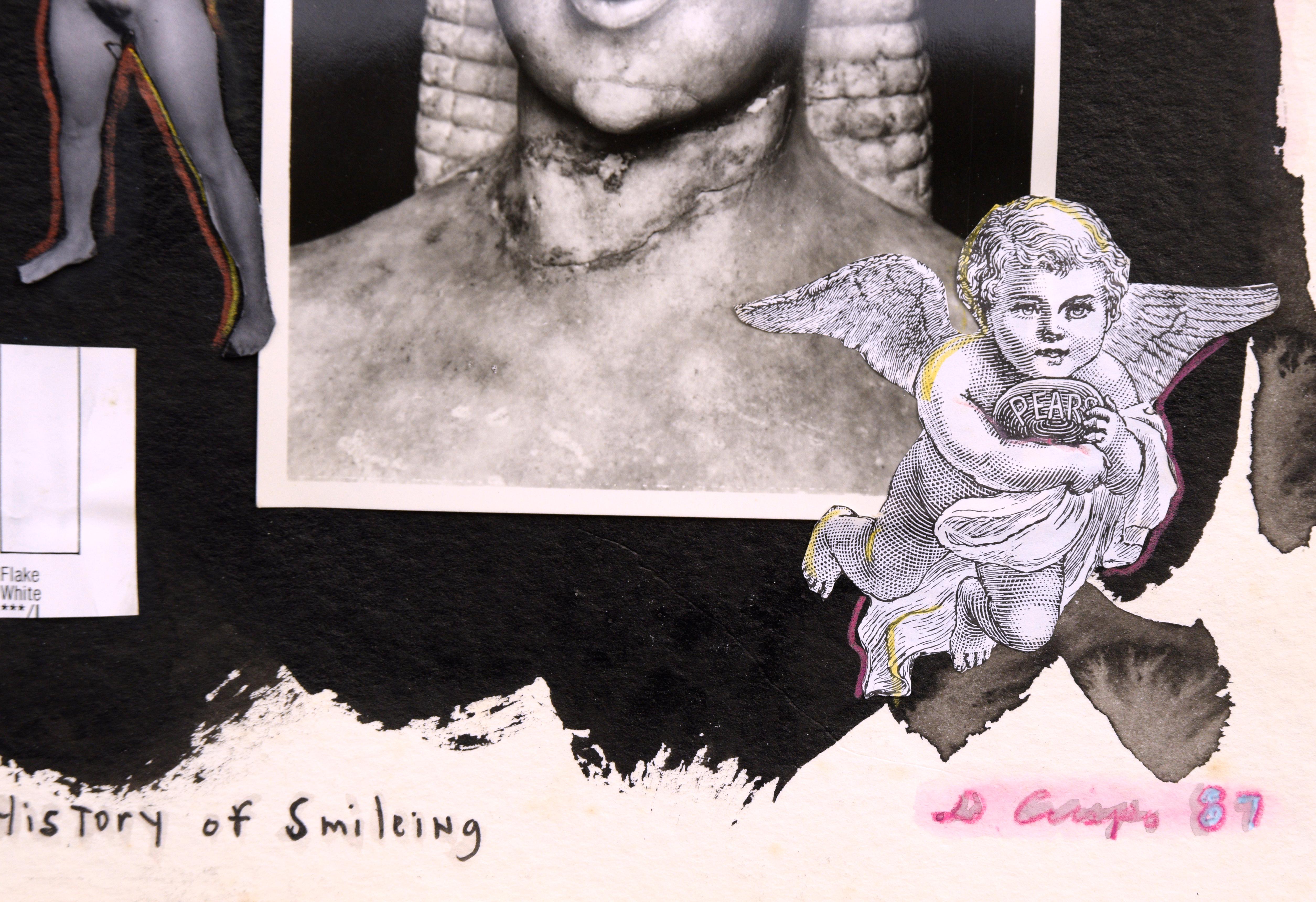 « A Brief History of Smiling » (Une brève histoire de souffrance), collage figuratif moderne de Dick Crispo en vente 4