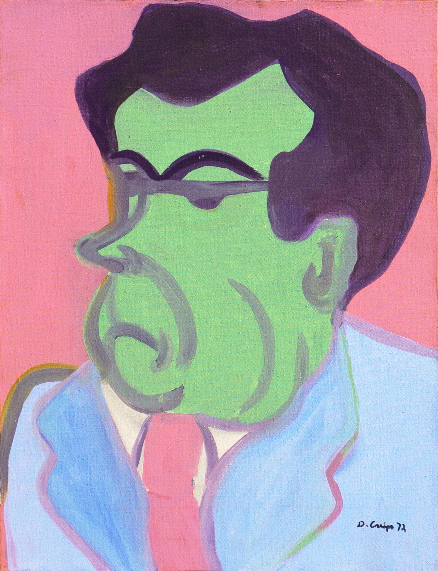 Dick Crispo Portrait Painting - 'Richard Milhouse Nixon', Carmel Art Association, Oakland Art Museum, Monterey