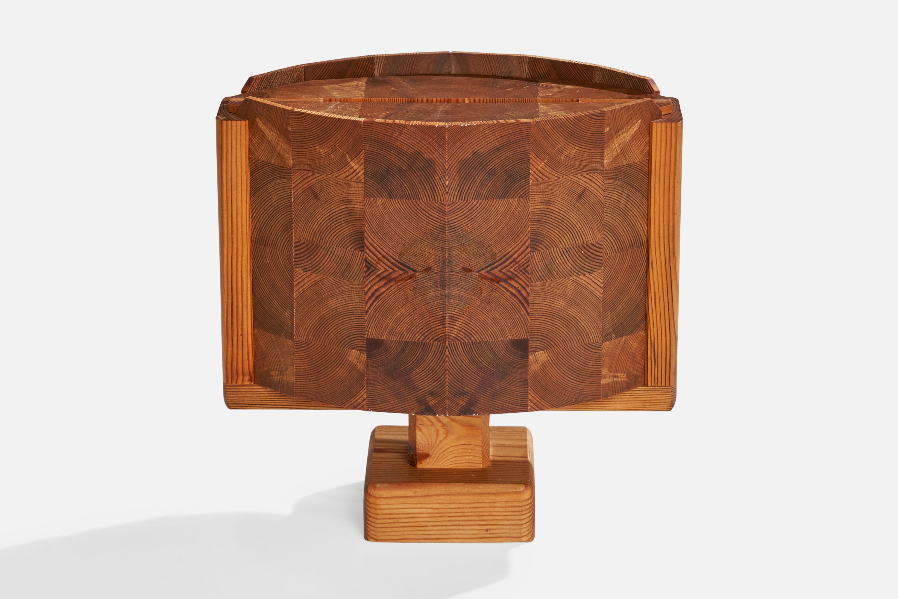 Suédois Lampe de bureau Dick Degerfeldt, pin, Suède, 1970 en vente