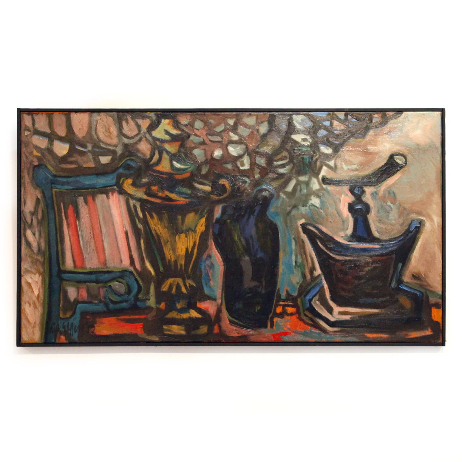 Modernist Still Life by renowned Dutch artist Dick Elffers For Sale 1