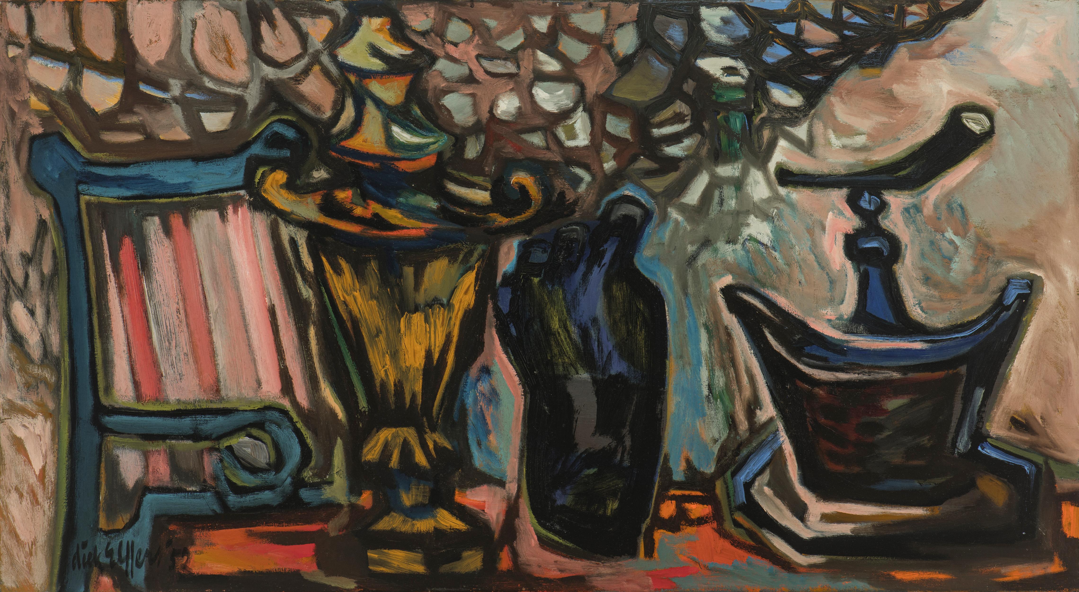 Modernist Still Life by renowned Dutch artist Dick Elffers For Sale 2