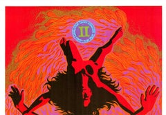 Original GEMINI Zodiac by Funky Features Psychedelic 1960s vintage poster