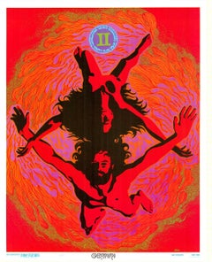 Original GEMINI Zodiac by Funky Features Psychedelic 1960s vintage poster
