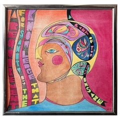 Dick Seeger Psychedelic Mid-Century Painting