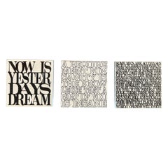 Dick Seeger Text-based Lucite Art