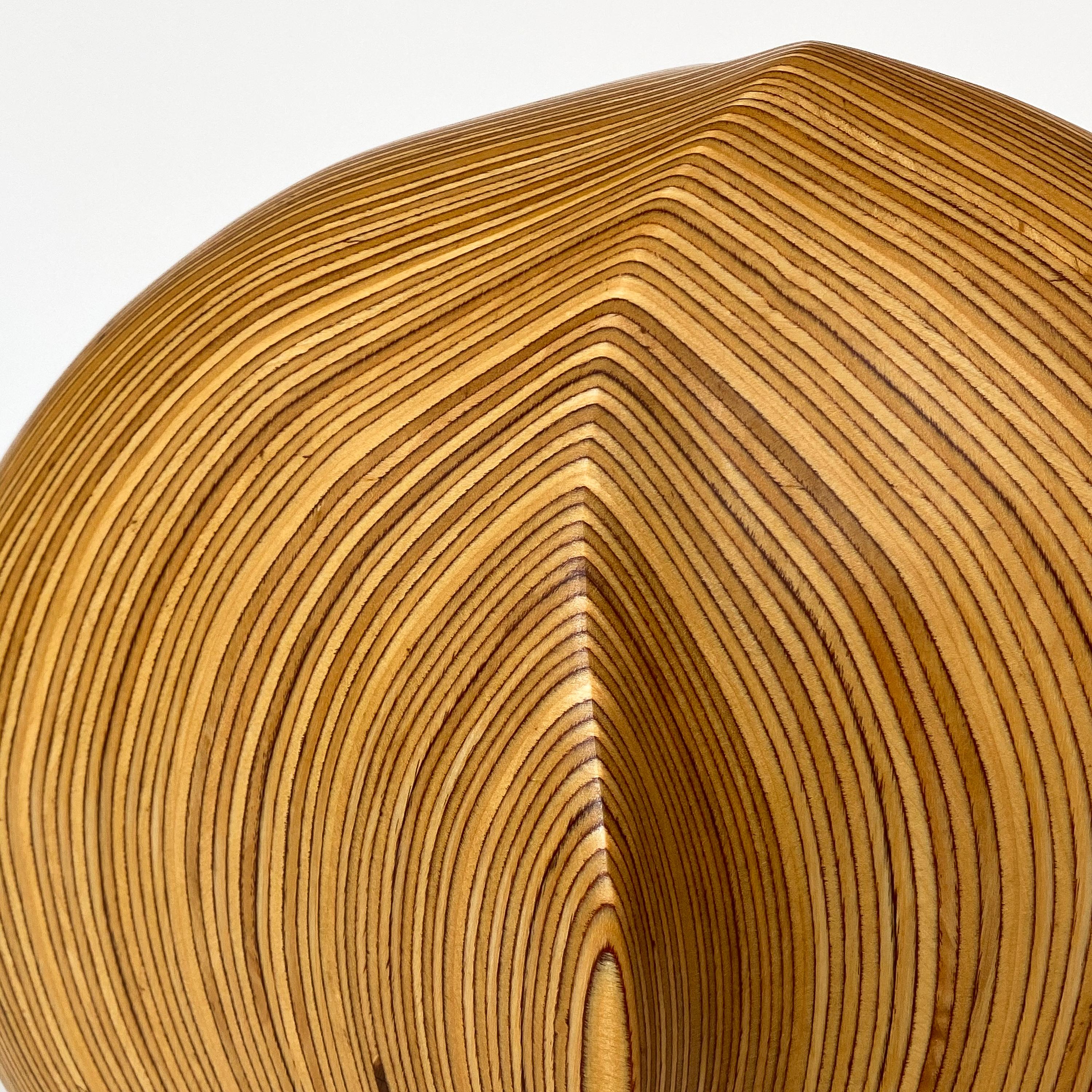 Dick Shanley Carved Laminated Wood Sculptural Vessel 3