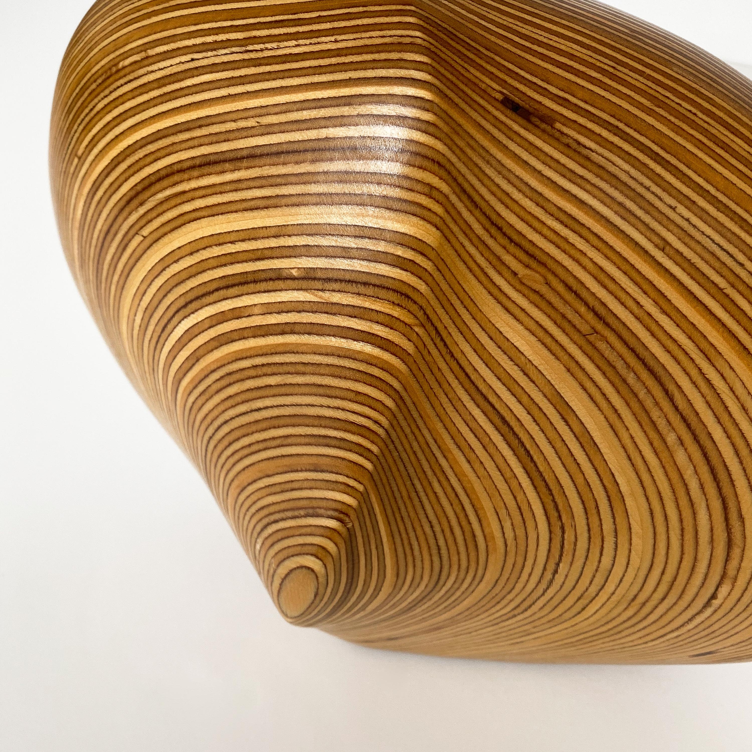 Dick Shanley Carved Laminated Wood Sculptural Vessel 4