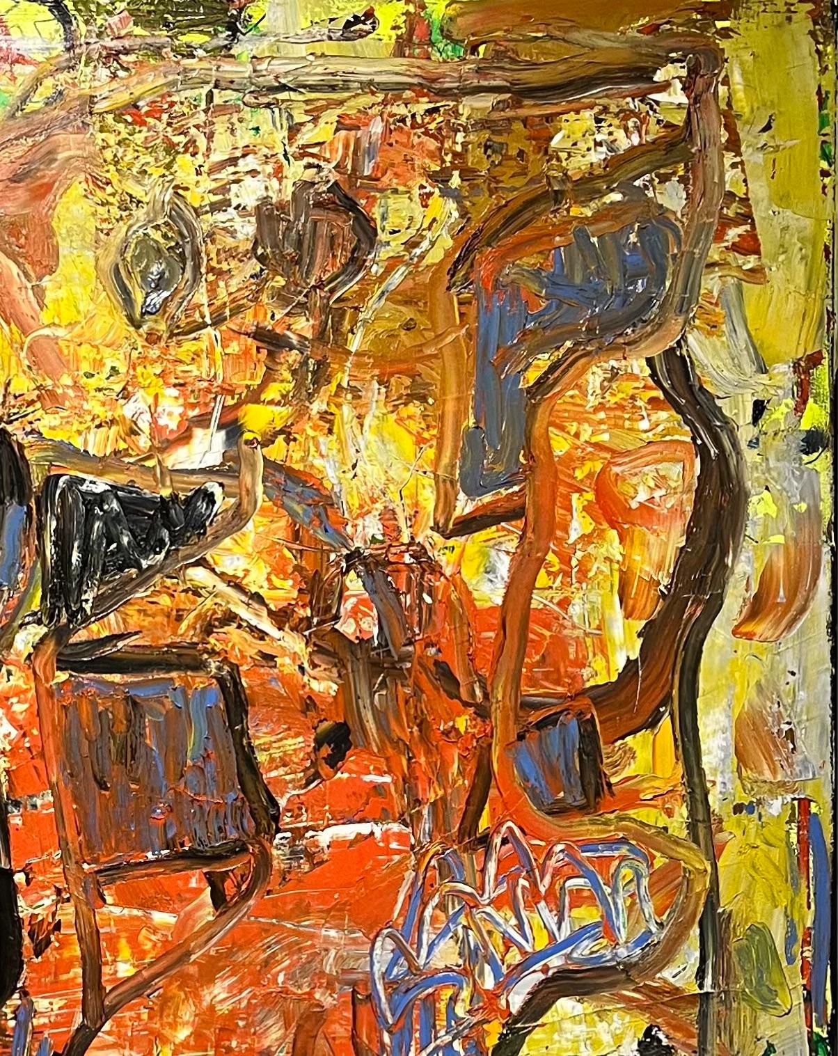 Ohne Titel #1076 - Abstraktes Ölgemälde, Gestische Abstraktion, Zeitgenössische Kunst – Painting von Dick Wray
