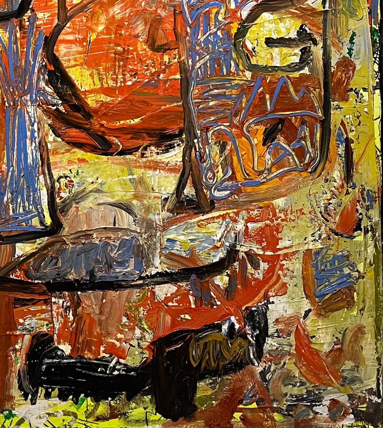 Ohne Titel #1076 - Abstraktes Ölgemälde, Gestische Abstraktion, Zeitgenössische Kunst (Abstrakter Expressionismus), Painting, von Dick Wray