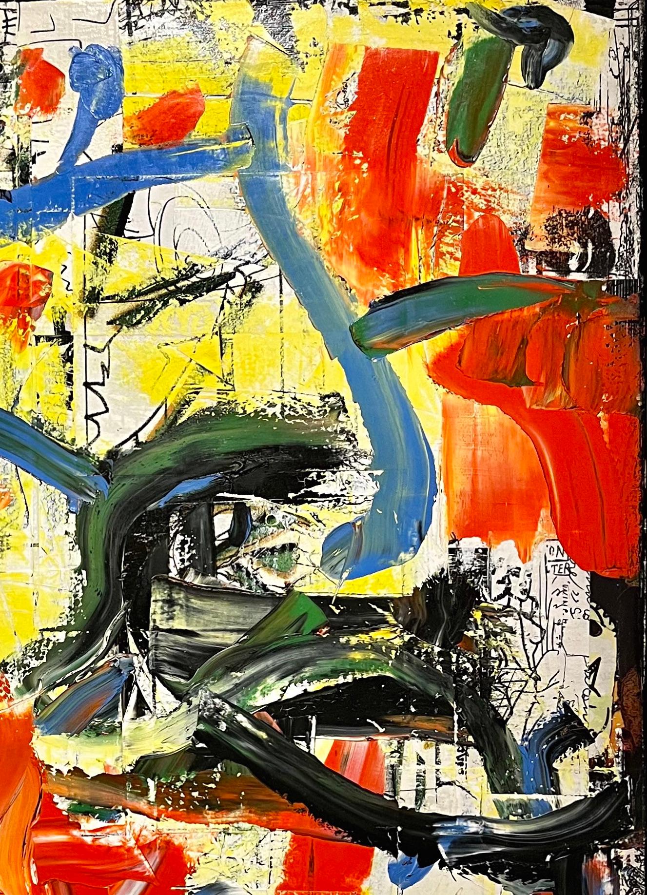 Ohne Titel #1082 - Abstraktes Ölgemälde, Gestische Abstraktion, Zeitgenössische Kunst – Painting von Dick Wray