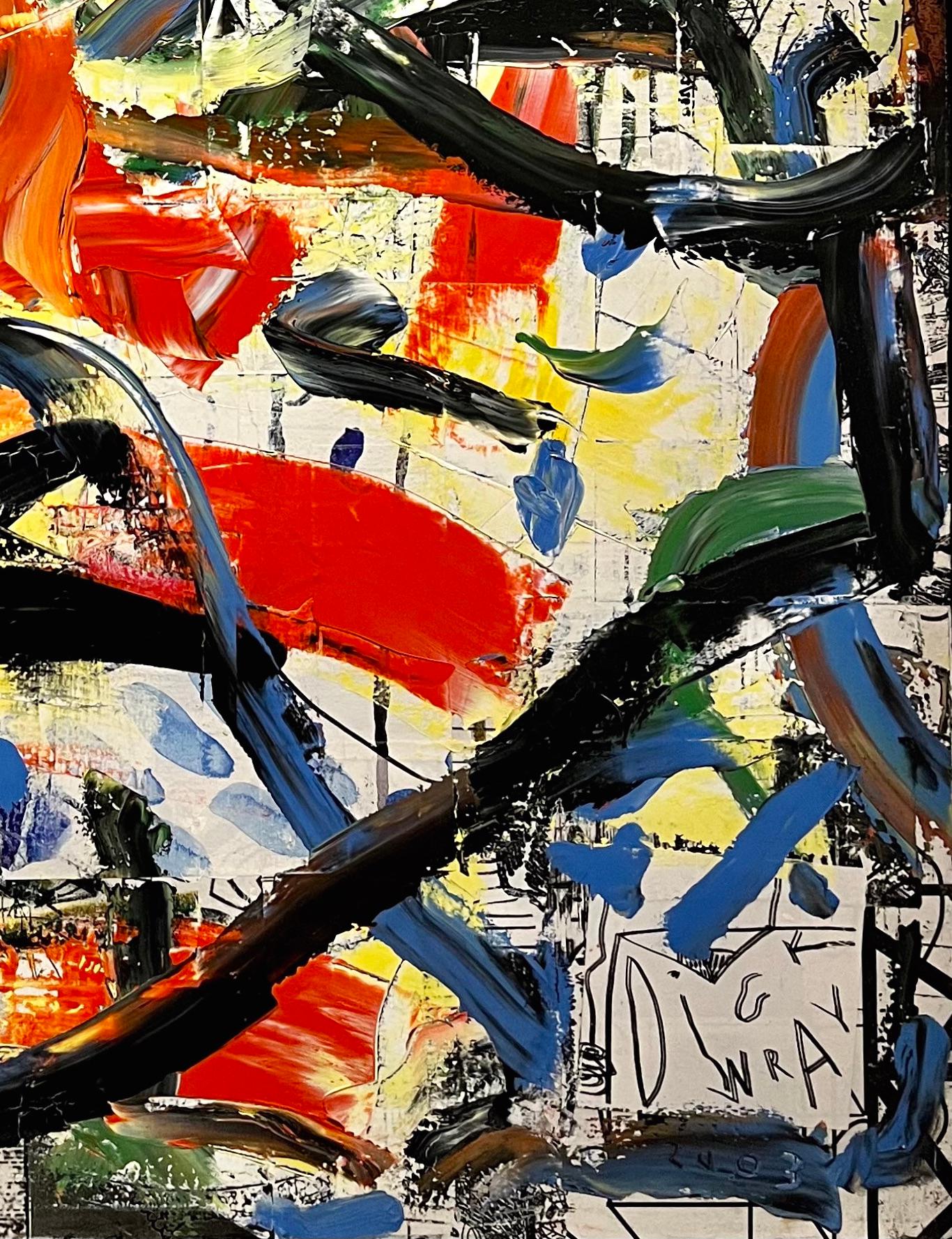 Senza titolo #1082 - Pittura ad olio astratta, Astrazione gestuale, Arte contemporanea - Painting Espressionismo astratto di Dick Wray