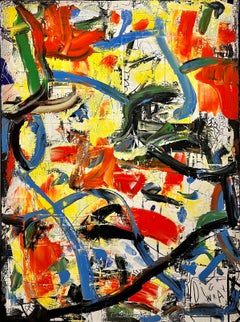 Sans titre #1082 - Peinture à l'huile abstraite, Abstraction gestuelle, Art contemporain