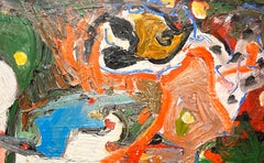 Sin título #1206 - Pintura al óleo abstracta, Abstracción gestual, Arte contemporáneo