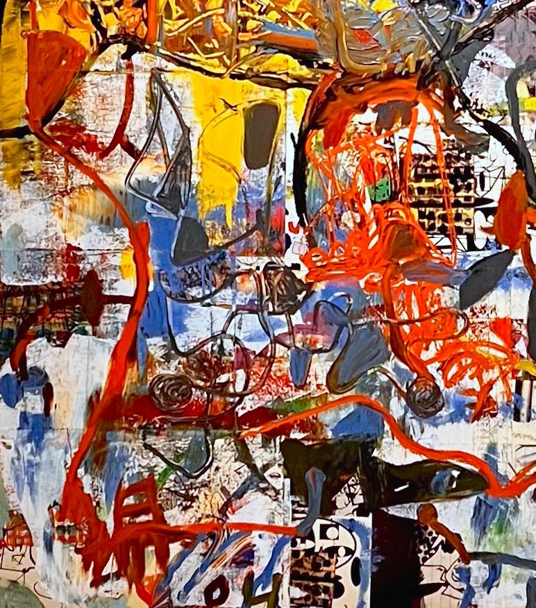Ohne Titel #1494 - Abstraktes Ölgemälde, Gestische Abstraktion, Zeitgenössische Kunst – Painting von Dick Wray