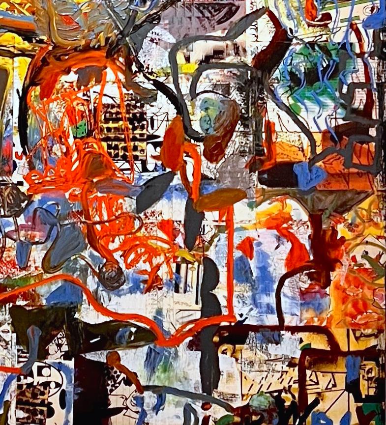 Senza titolo #1494 - Pittura ad olio astratta, Astrazione gestuale, Arte contemporanea - Painting Espressionismo astratto di Dick Wray