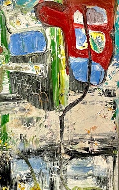 "Ohne Titel #1500" - Abstraktes Ölgemälde, Gestische Abstraktion, Zeitgenössische Kunst