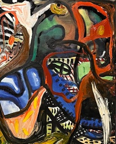 "Untitled" - Abstract Oil Painting, Gestural Abstraction, Contemporary Art