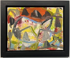 Untitled - Framed Abstract Oil Painting, Gestural Abstraction, Contemporary Art