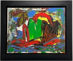 "Untitled" - FramedPeinture à l'huile abstraite, Abstraction gestuelle, Art contemporain