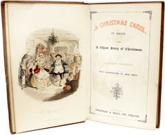 DICKENS. A Christmas Carol. 1843 - FIRST EDITION 2ND ISSUE - IN ORIGINAL CLOTH