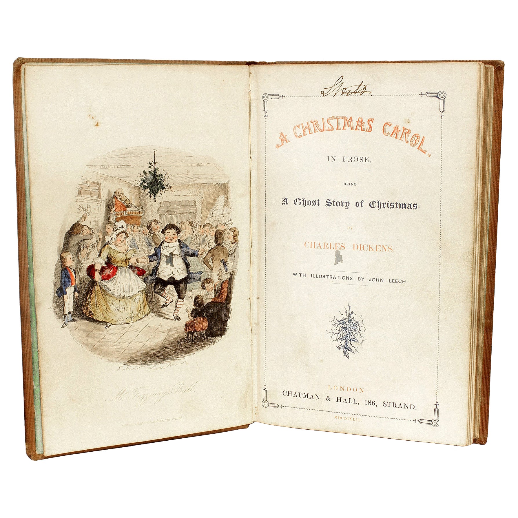 DICKENS. Cuento de Navidad 1843 - PRIMERA EDICIÓN - EN TELA ORIGINAL en venta