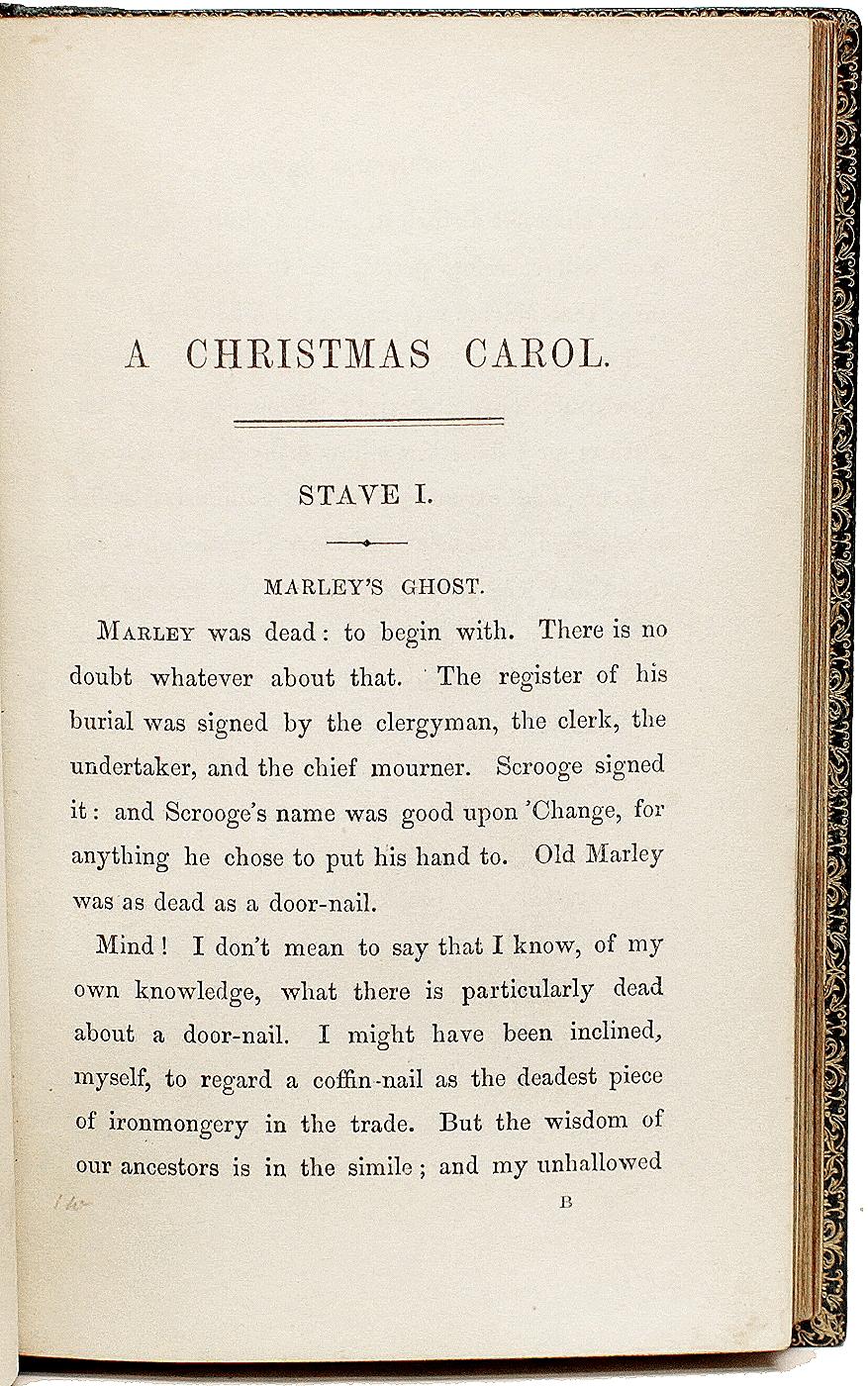 DICKENS. A Christmas Carol - 1st ED 1st ISSUE - 1843 + THE FOUR OTHER XMAS BOOKS In Good Condition In Hillsborough, NJ