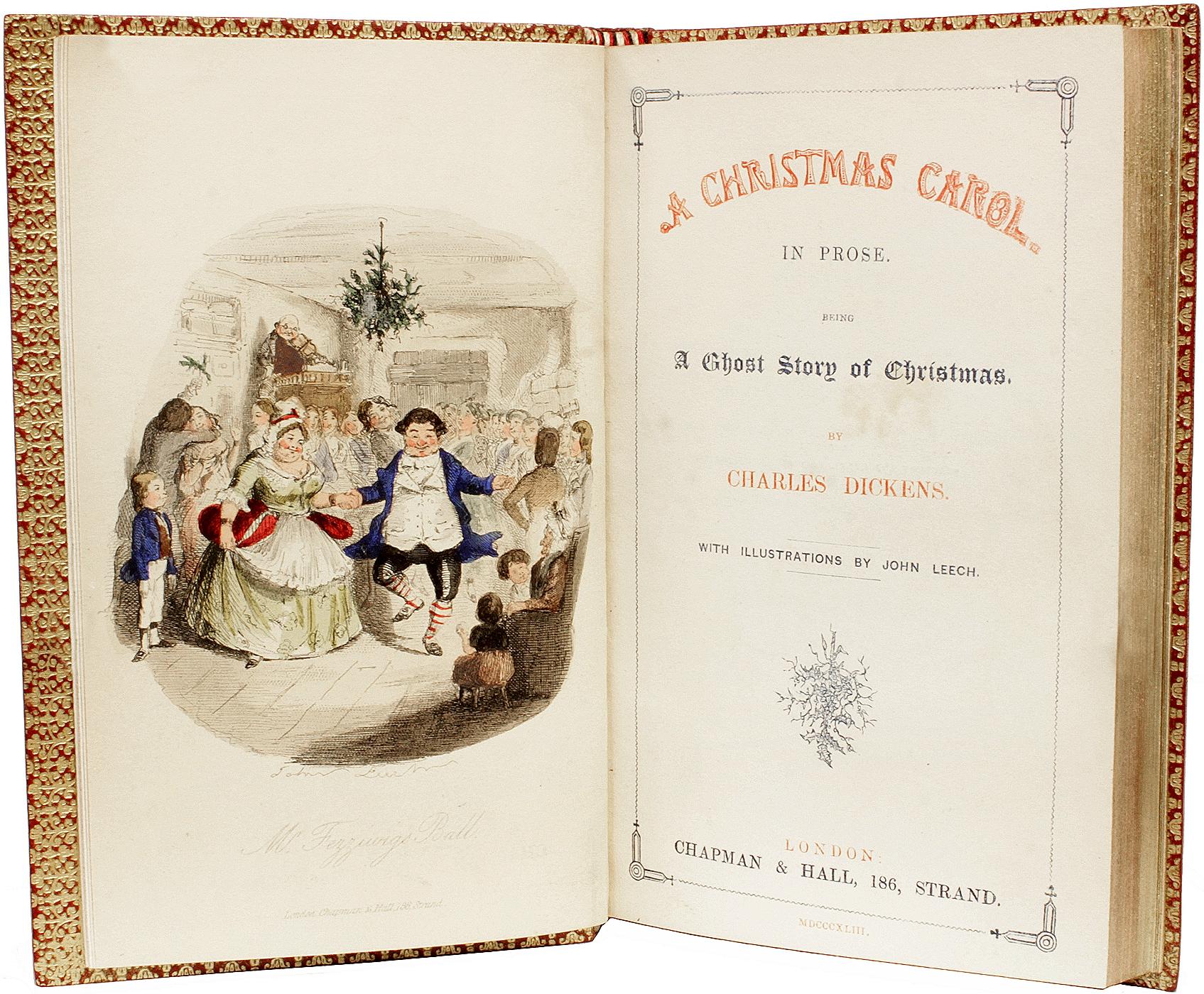 Britannico DICKENS. Un canto di Natale. PRIMA EDIZIONE 2A EDIZIONE - 1843 - IN BELLA RILEGATURA! in vendita