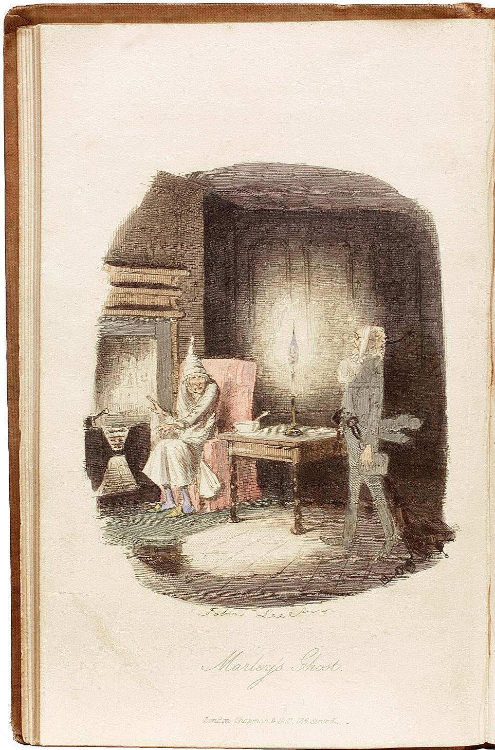 DICKENS. Le chant de Noël. PREMIÈRE ÉDITION, DEUXIÈME ÉDITION - EN TOILE D'ORIGINE - 1843 Bon état - En vente à Hillsborough, NJ