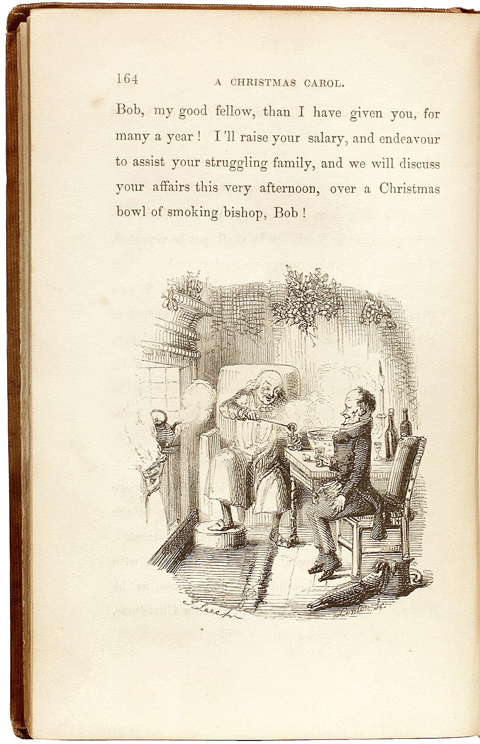 DICKENS. Le chant de Noël. PREMIÈRE ÉDITION, DEUXIÈME ÉDITION - EN TOILE D'ORIGINE - 1843 en vente 1