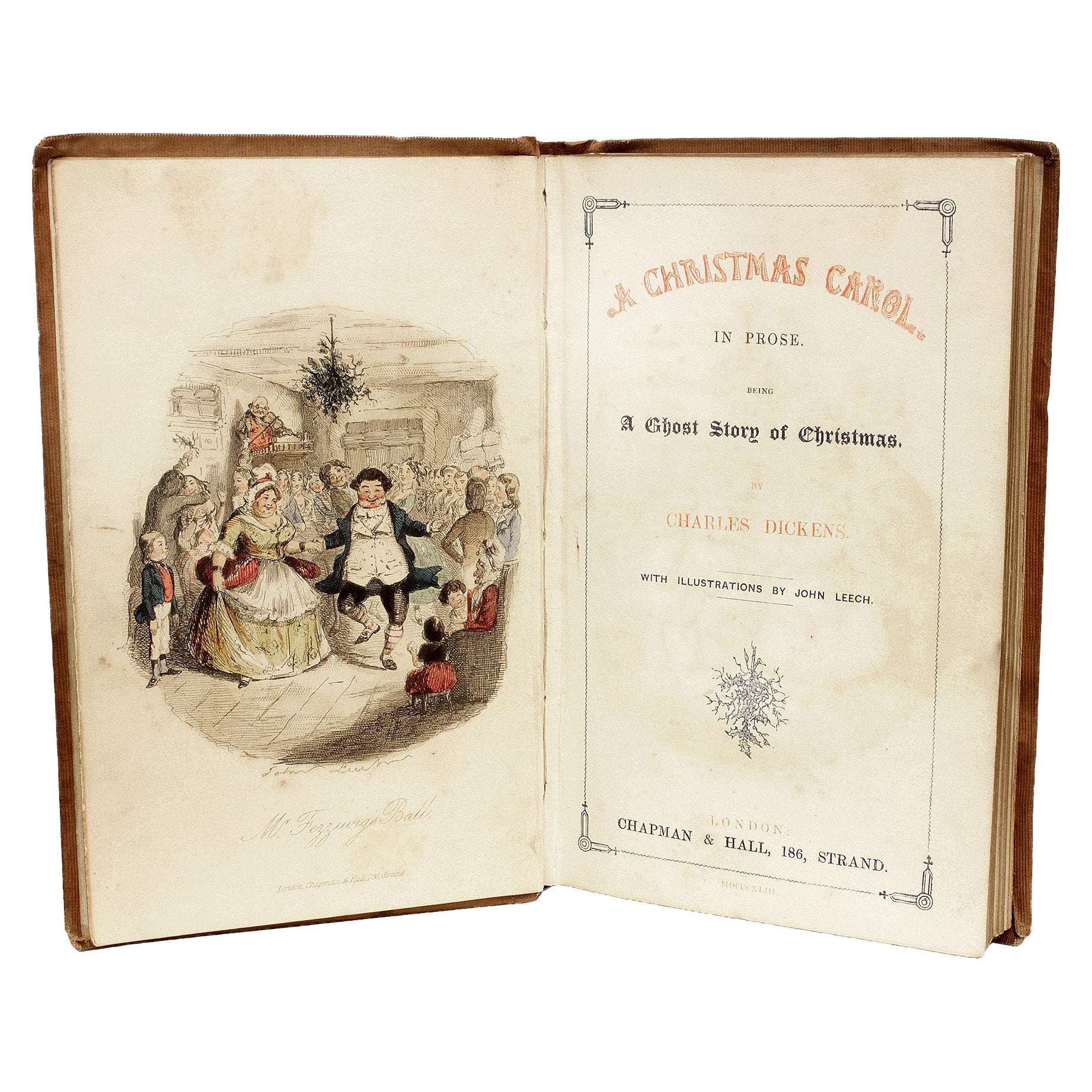 DICKENS. A Christmas Carol. FIRST EDITION 2ND ISSUE - IN ORIGINAL CLOTH - 1843