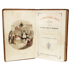 DICKENS. A Christmas Carol. FIRST EDITION 2ND ISSUE - IN ORIGINAL CLOTH - 1843