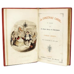 Antique DICKENS. A Christmas Carol. FIRST EDITION FIRST ISSUE - 1843 - IN A FINE BINDING