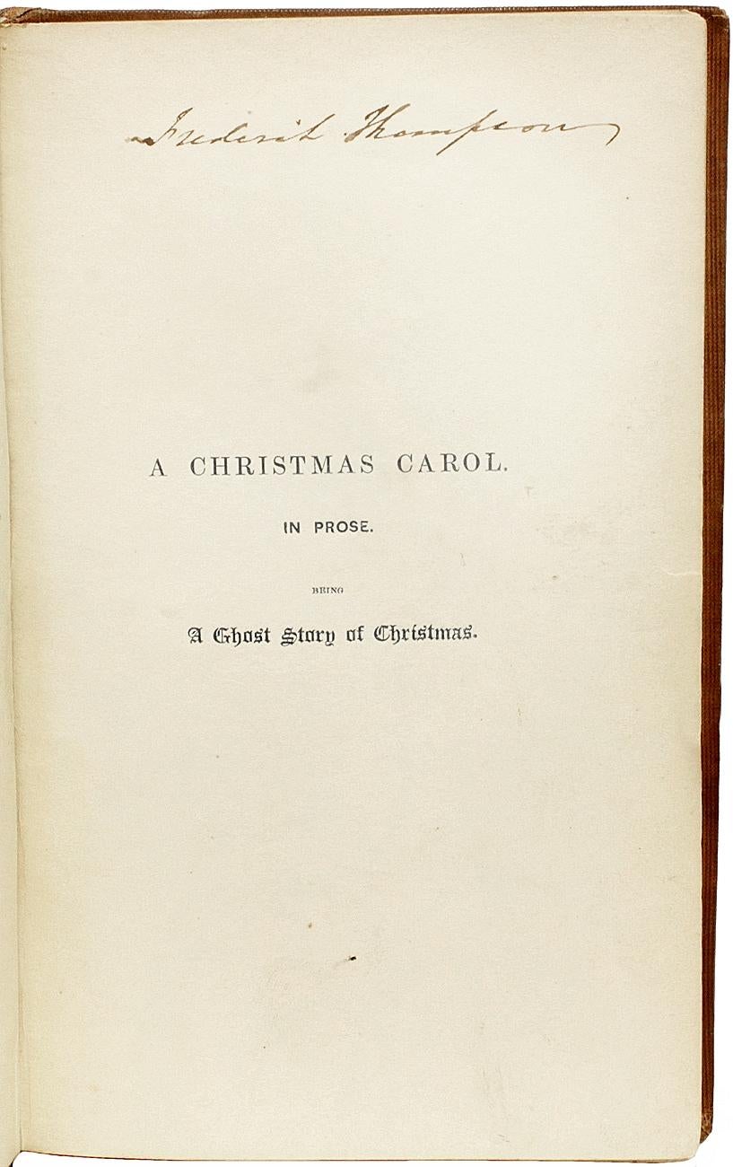 DICKENS. Le chant de Noël. Première ÉDITION - 1843 - EN ROBE D'ORIGINE en vente 2