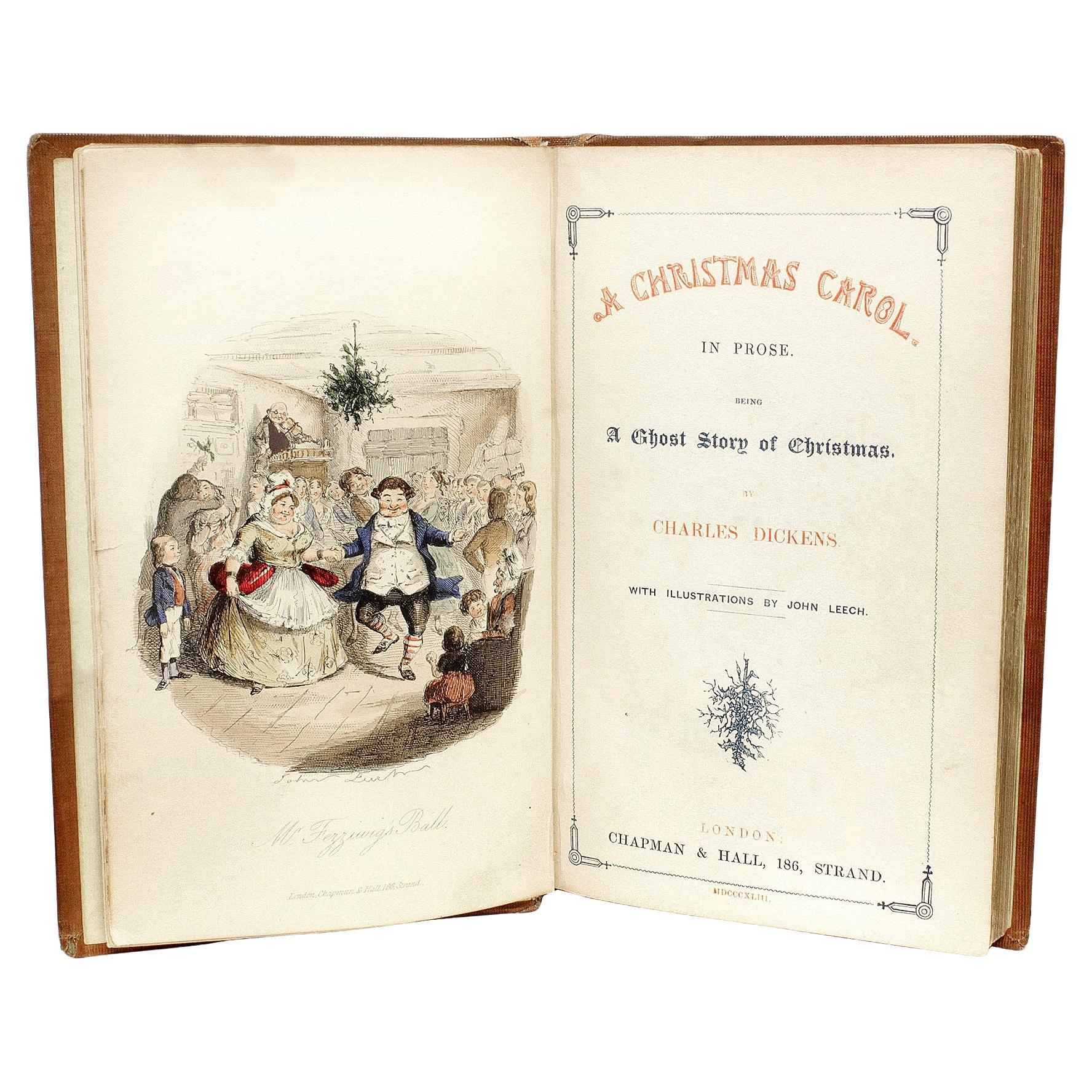 DICKENS. A Christmas Carol. FIRST EDITION FIRST ISSUE - 1843 - IN ORIGINAL CLOTH
