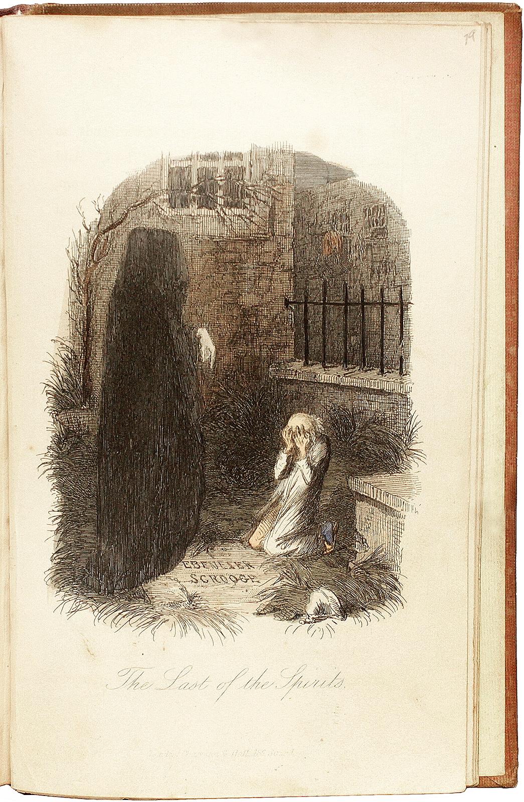 Mid-19th Century DICKENS. A Christmas Carol. SECOND EDITION - 1843 - IN THE ORIGINAL CLOTH For Sale