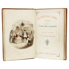 Antique DICKENS. A Christmas Carol. SECOND EDITION - 1843 - IN THE ORIGINAL CLOTH