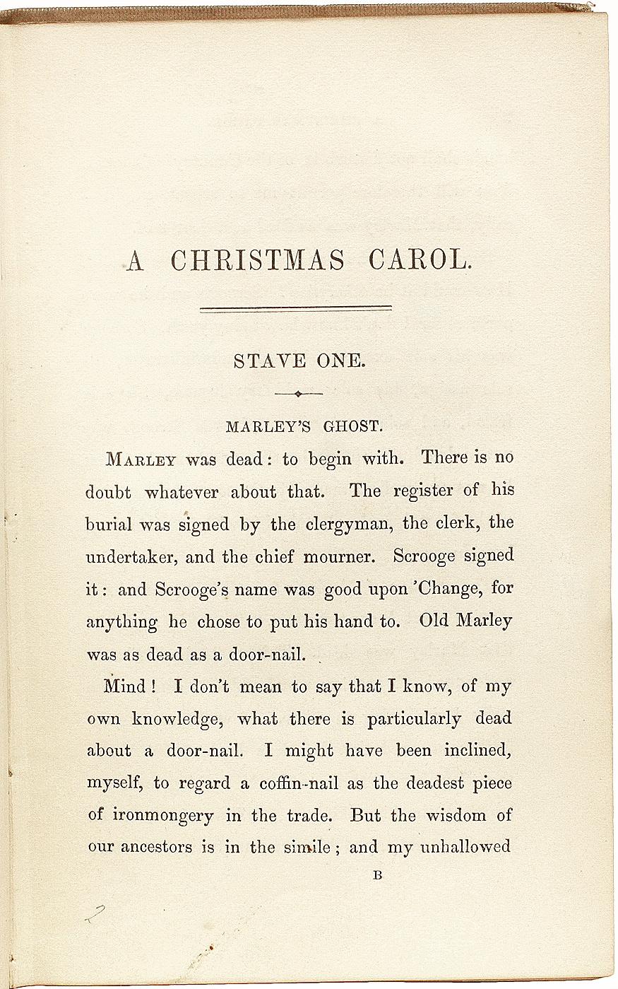 DICKENS. Un canto di Natale. LA NONA EDIZIONE - 1844 - IN TELA ORIGINALE In condizioni buone in vendita a Hillsborough, NJ