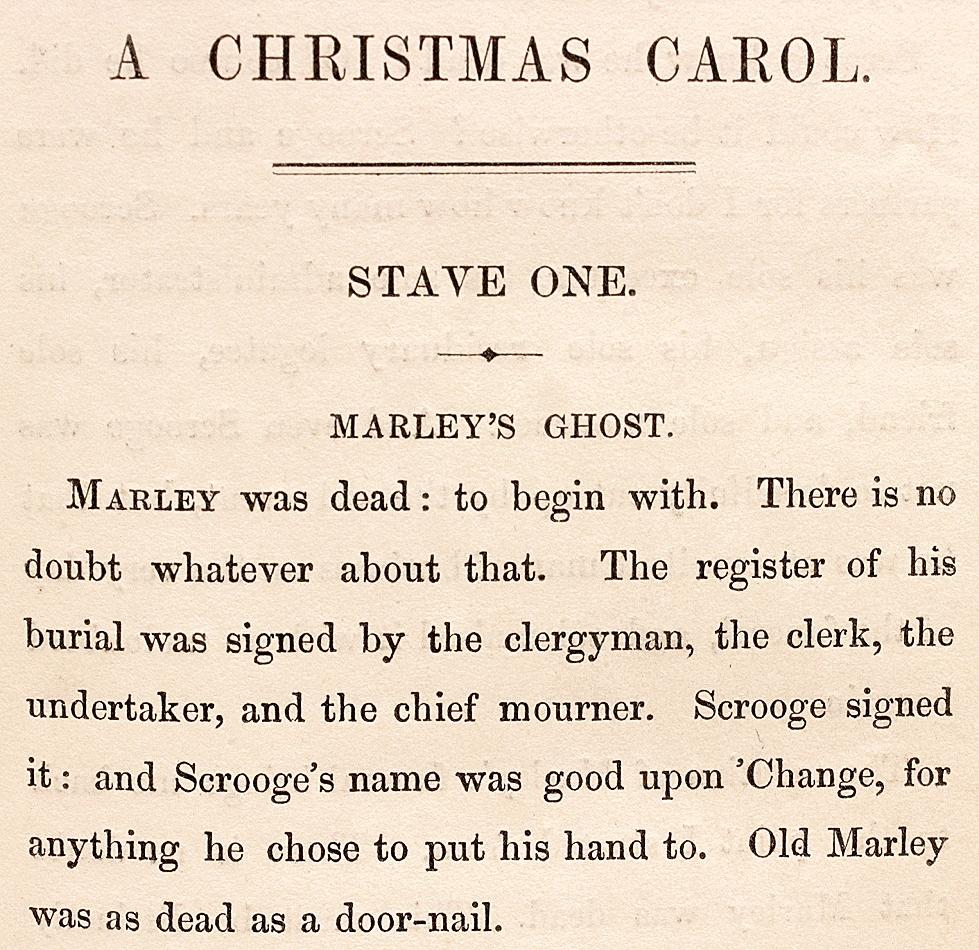 charles dickens a christmas carol first edition