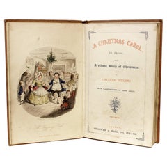 Antique DICKENS, Charles, A Christmas Carol, Third Edition, 1843, in Original Cloth