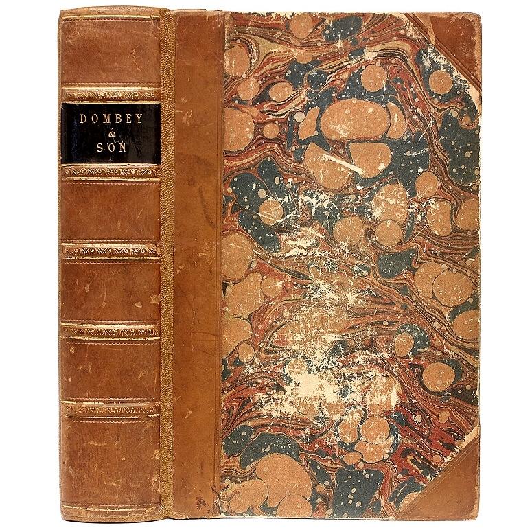 Mid-19th Century DICKENS, Charles, Dombey and Son, '1848, First Edition Bound from the Parts' For Sale