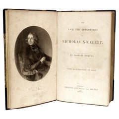 Dickens-Life & Adventures of Nicholas Nickleby-1st Ed Bound from the Parts